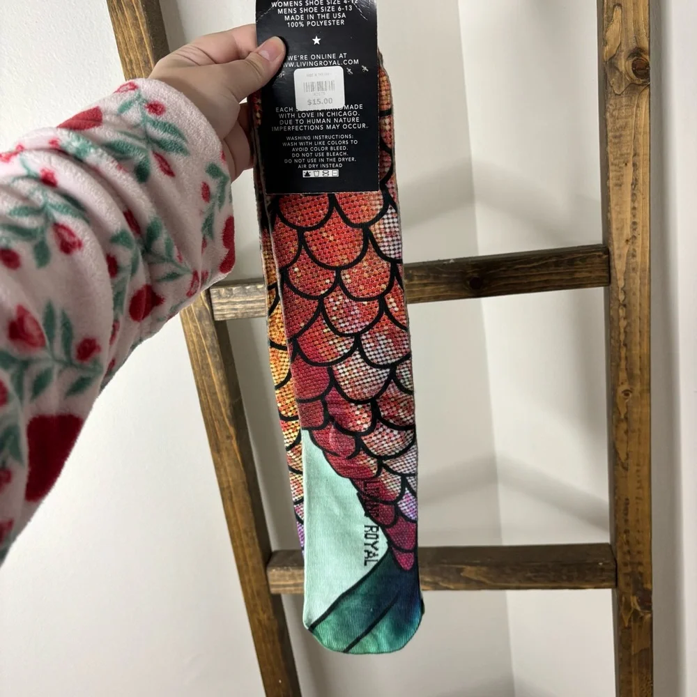 Living Royal Mermaid Scale Tall Socks